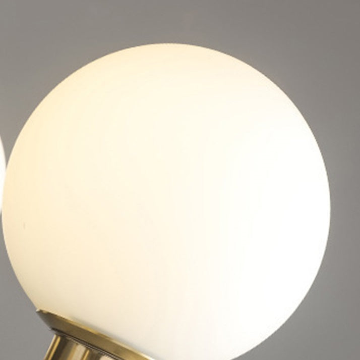 French Glass Walnut Wood Brass 1-Light Wall Sconce Lamp