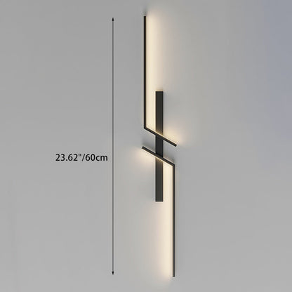 Strip Rectangle Line Silicone Aluminum LED Wall Sconce Lamp