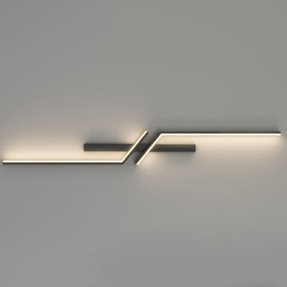 Strip Rectangle Line Silicone Aluminum LED Wall Sconce Lamp