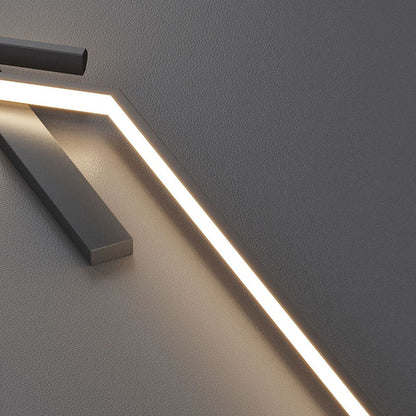 Strip Rectangle Line Silicone Aluminum LED Wall Sconce Lamp