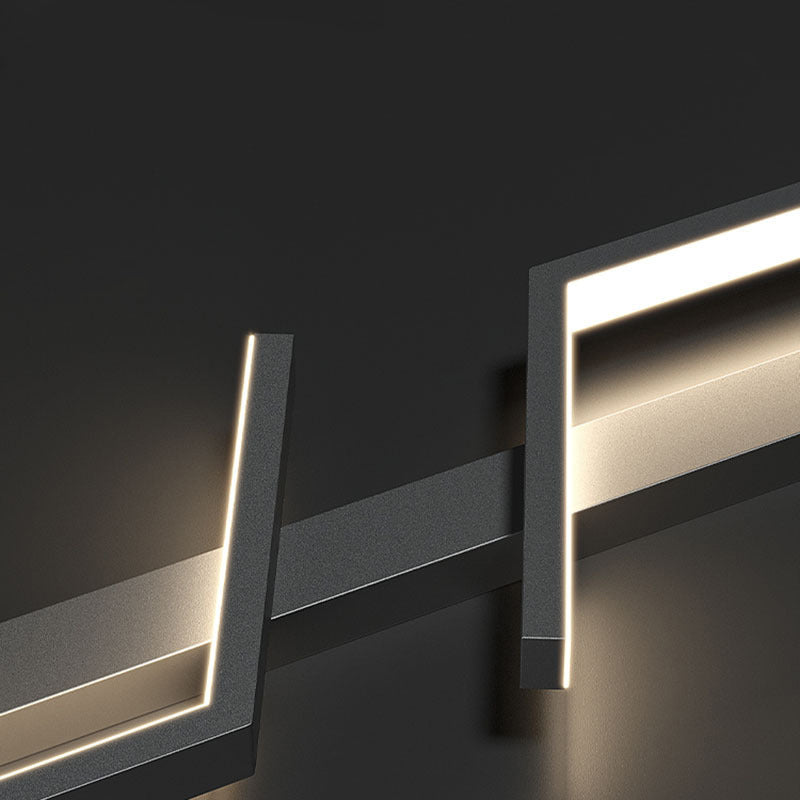 Strip Rectangle Line Silicone Aluminum LED Wall Sconce Lamp