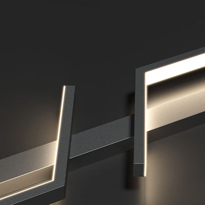 Strip Rectangle Line Silicone Aluminum LED Wall Sconce Lamp