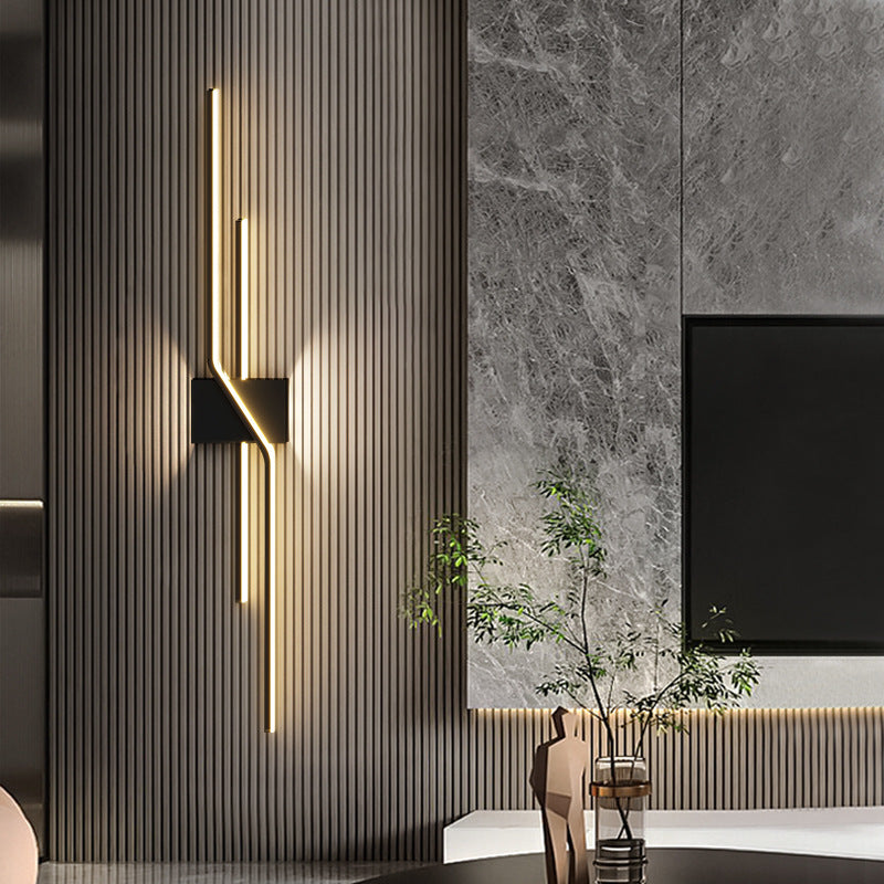 Strip Rectangle Line Silicone Aluminum LED Wall Sconce Lamp