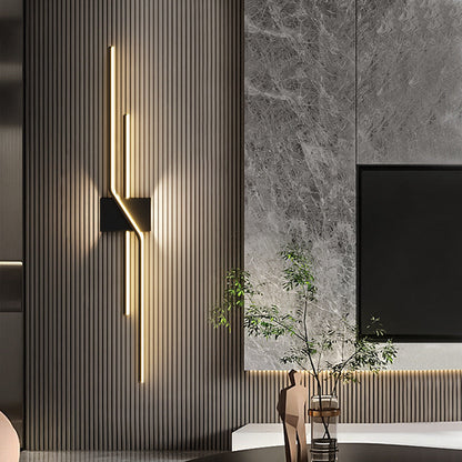 Strip Rectangle Line Silicone Aluminum LED Wall Sconce Lamp