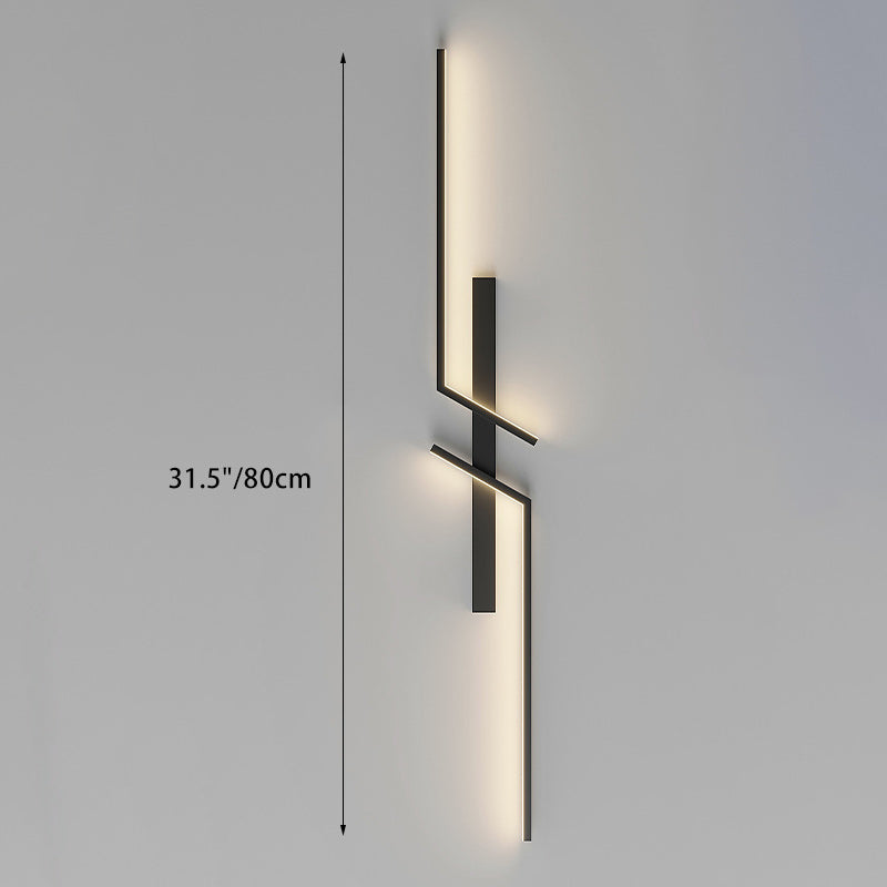 Strip Rectangle Line Silicone Aluminum LED Wall Sconce Lamp