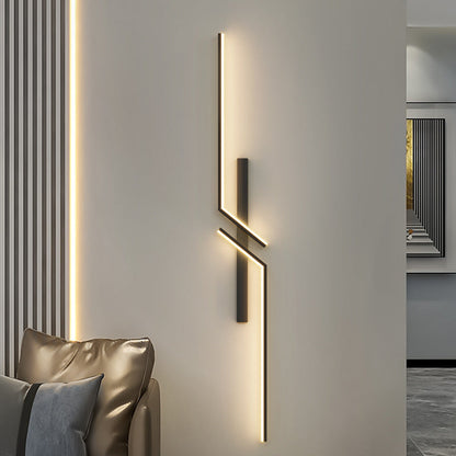 Strip Rectangle Line Silicone Aluminum LED Wall Sconce Lamp