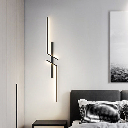 Strip Rectangle Line Silicone Aluminum LED Wall Sconce Lamp