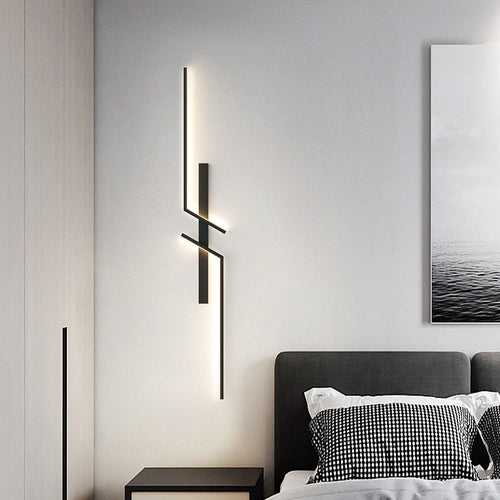 Strip Rectangle Line Silicone Aluminum LED Wall Sconce Lamp