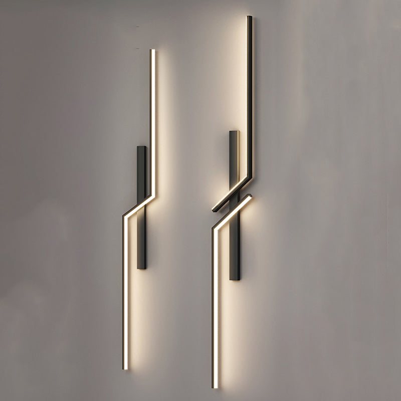 Strip Rectangle Line Silicone Aluminum LED Wall Sconce Lamp