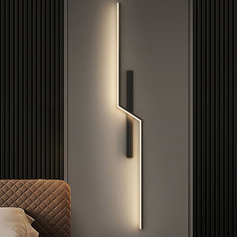 Strip Rectangle Line Silicone Aluminum LED Wall Sconce Lamp