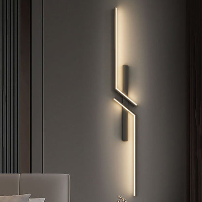 Strip Rectangle Line Silicone Aluminum LED Wall Sconce Lamp