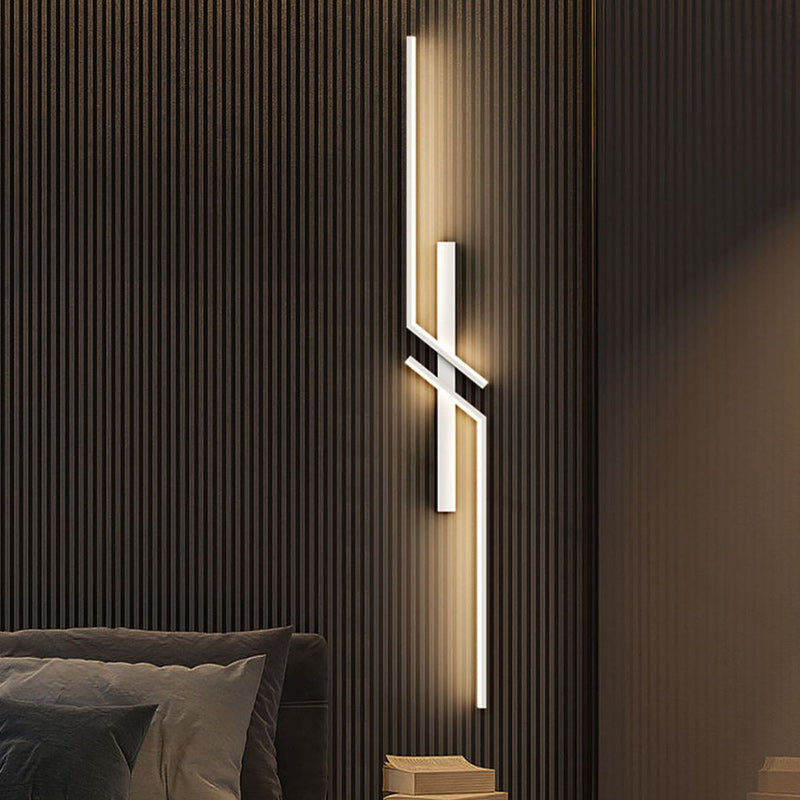 Strip Rectangle Line Silicone Aluminum LED Wall Sconce Lamp