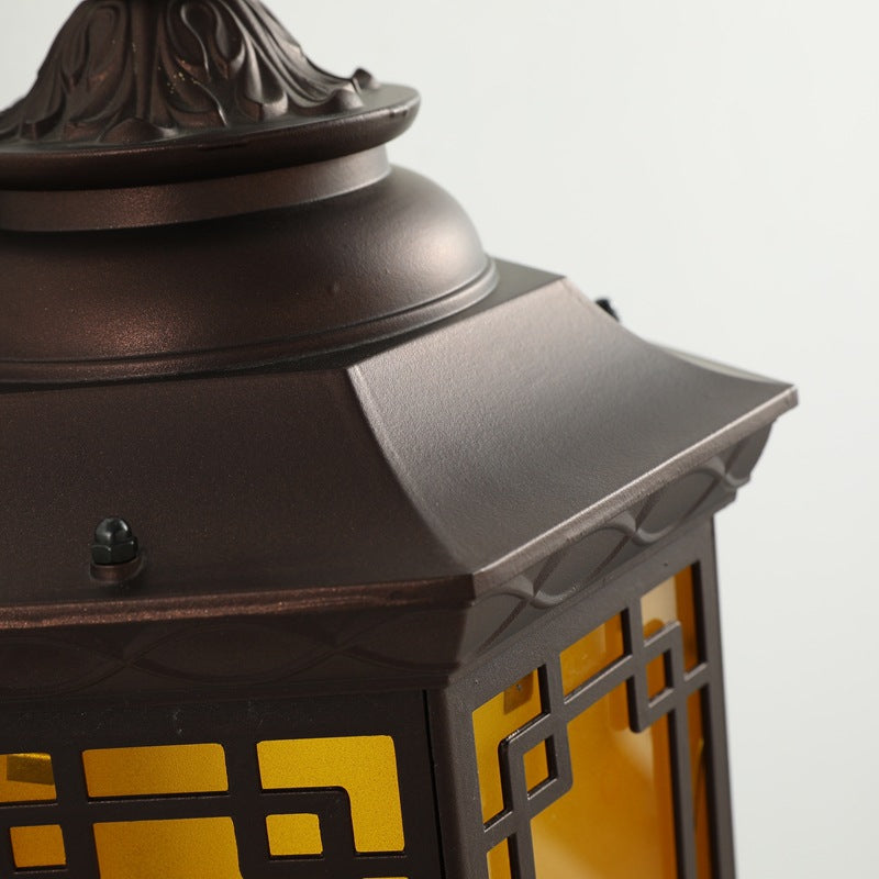 House Square Glass Aluminum 1-Light Wall Sconce Lamp