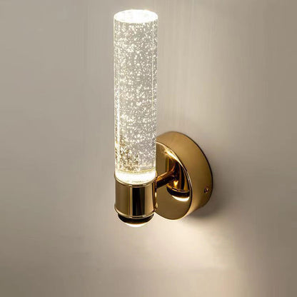 Round Bubbles Acrylic Crystal Aluminum LED Wall Sconce Lamp