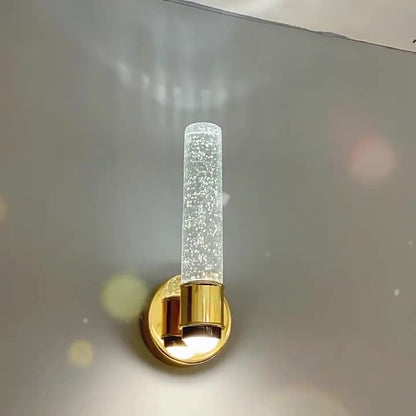 Round Bubbles Acrylic Crystal Aluminum LED Wall Sconce Lamp
