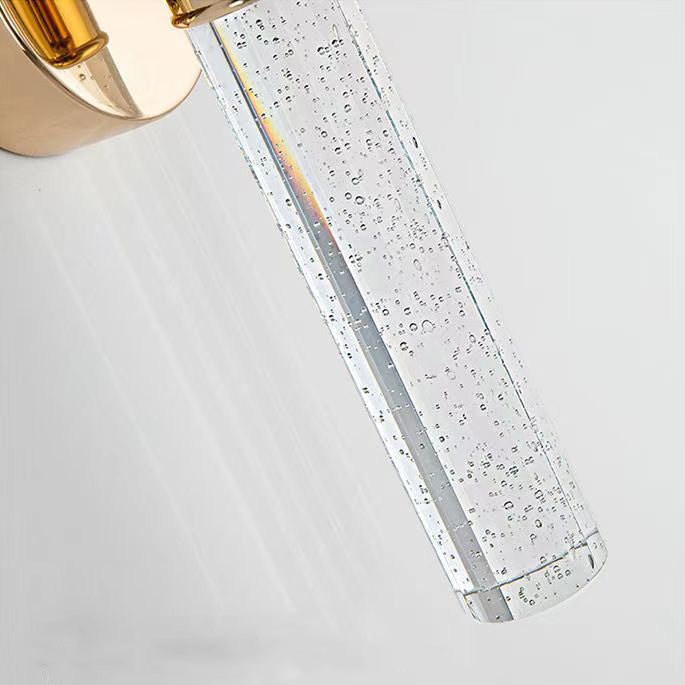 Round Bubbles Acrylic Crystal Aluminum LED Wall Sconce Lamp