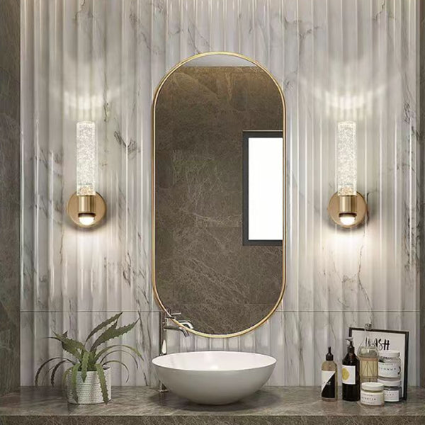 Round Bubbles Acrylic Crystal Aluminum LED Wall Sconce Lamp