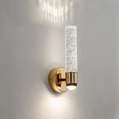 Round Bubbles Acrylic Crystal Aluminum LED Wall Sconce Lamp