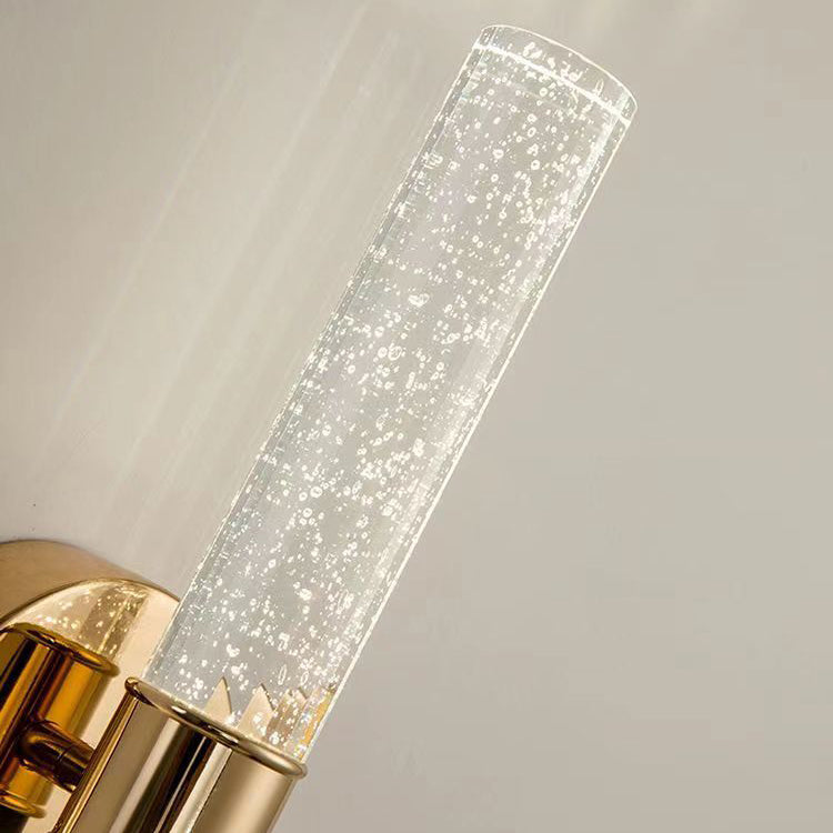 Round Bubbles Acrylic Crystal Aluminum LED Wall Sconce Lamp