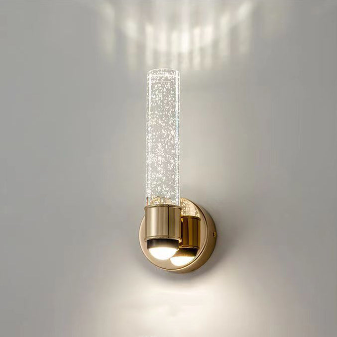 Round Bubbles Acrylic Crystal Aluminum LED Wall Sconce Lamp