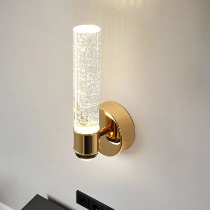 Round Bubbles Acrylic Crystal Aluminum LED Wall Sconce Lamp