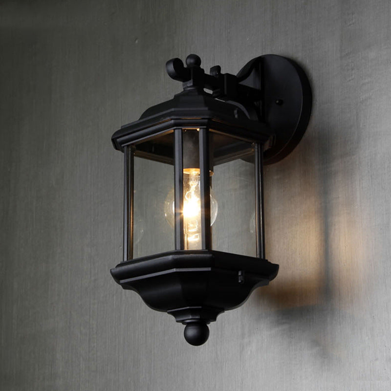 Scandinavian Glass Aluminum 1-Light Wall Sconce Lamp