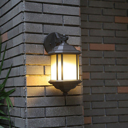 Scandinavian Glass Aluminum 1-Light Wall Sconce Lamp