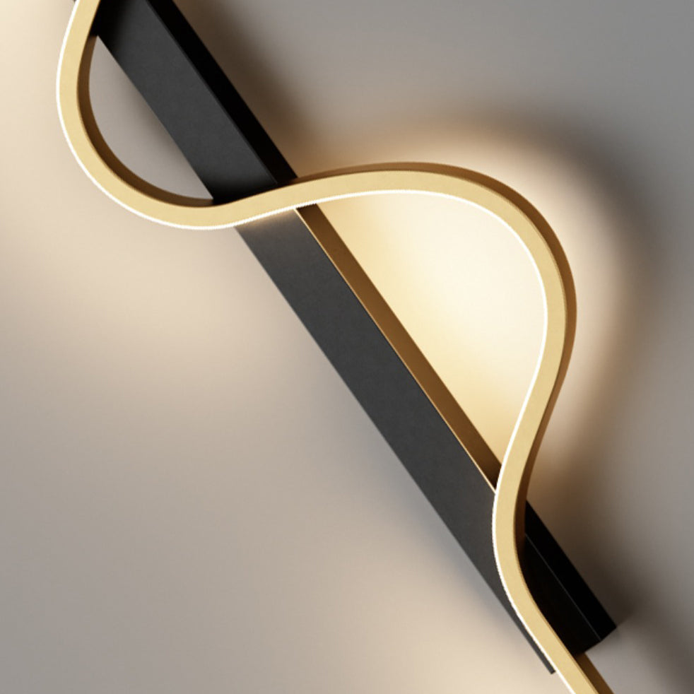 Long Rectangle Silicone Aluminum Iron LED Wall Sconce Lamp