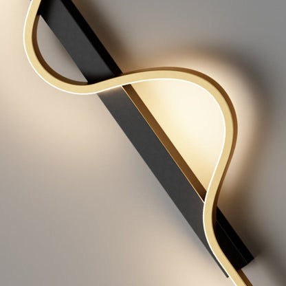 Long Rectangle Silicone Aluminum Iron LED Wall Sconce Lamp