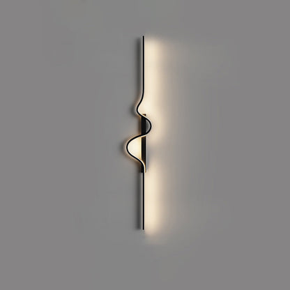 Long Rectangle Silicone Aluminum Iron LED Wall Sconce Lamp