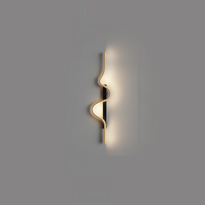 Long Rectangle Silicone Aluminum Iron LED Wall Sconce Lamp