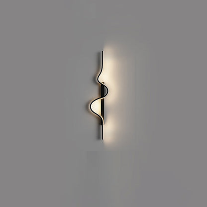 Long Rectangle Silicone Aluminum Iron LED Wall Sconce Lamp