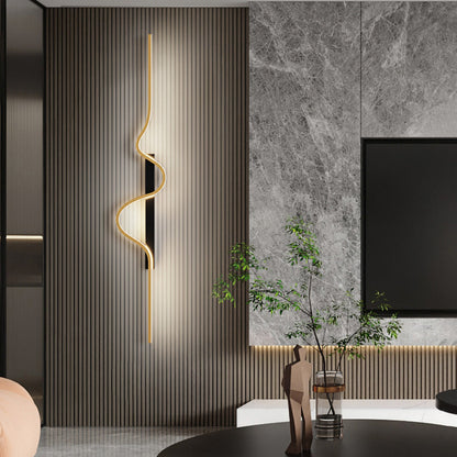 Long Rectangle Silicone Aluminum Iron LED Wall Sconce Lamp