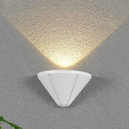 Triangle Waterproof Lens Aluminum LED Wall Sconce Lamp