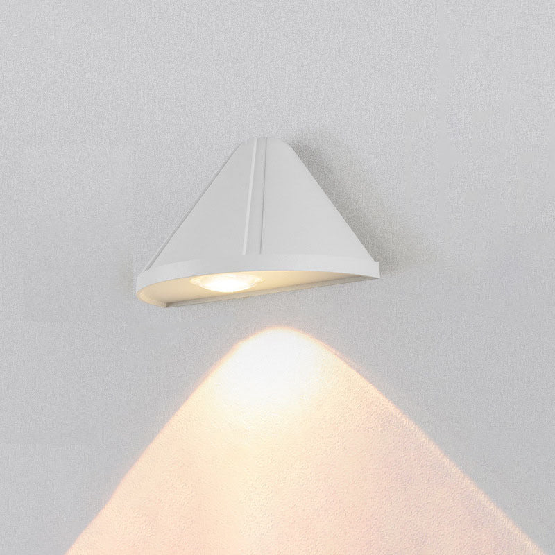 Triangle Waterproof Lens Aluminum LED Wall Sconce Lamp