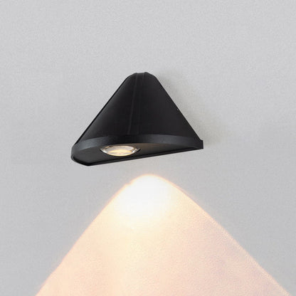 Triangle Waterproof Lens Aluminum LED Wall Sconce Lamp