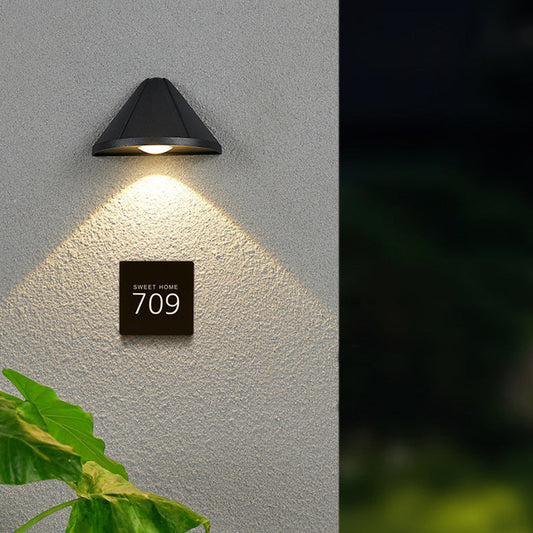 Triangle Waterproof Lens Aluminum LED Wall Sconce Lamp