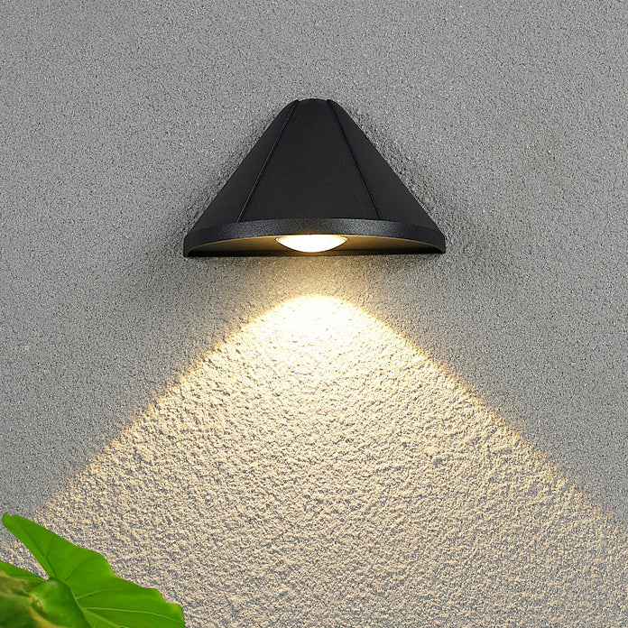 Triangle Waterproof Lens Aluminum LED Wall Sconce Lamp