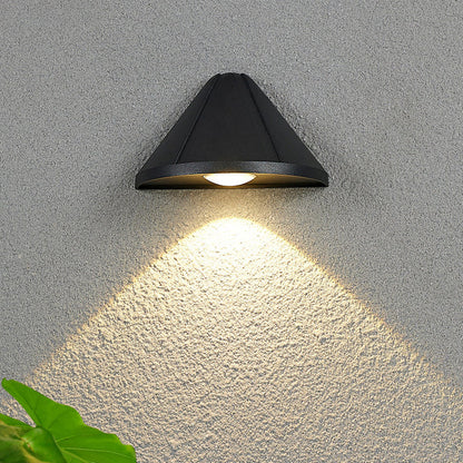 Triangle Waterproof Lens Aluminum LED Wall Sconce Lamp