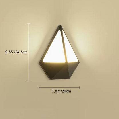 Triangle Round Acrylic Aluminum LED Wall Sconce Lamp