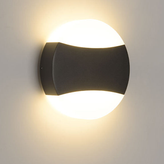 Triangle Round Acrylic Aluminum LED Wall Sconce Lamp