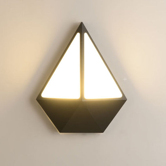 Triangle Round Acrylic Aluminum LED Wall Sconce Lamp