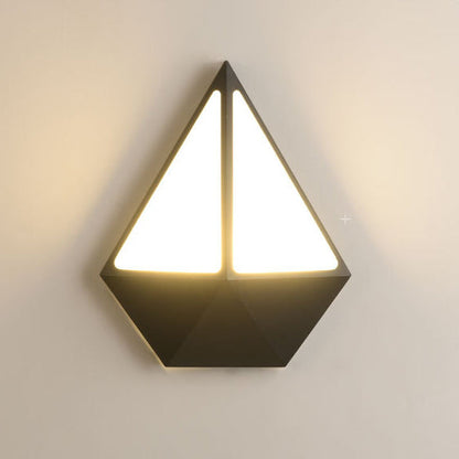 Triangle Round Acrylic Aluminum LED Wall Sconce Lamp