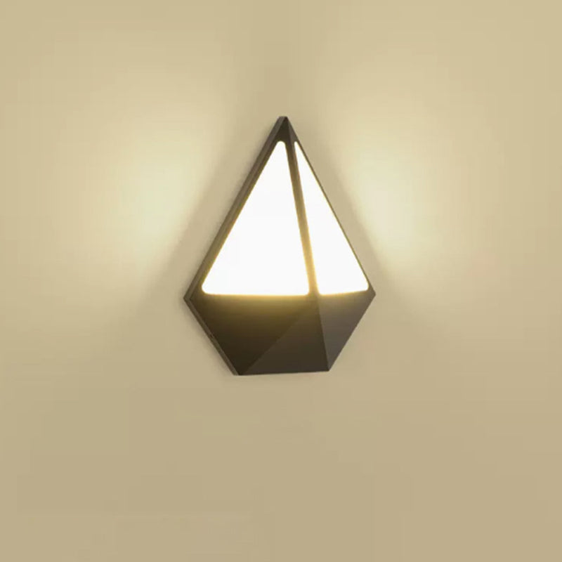 Triangle Round Acrylic Aluminum LED Wall Sconce Lamp