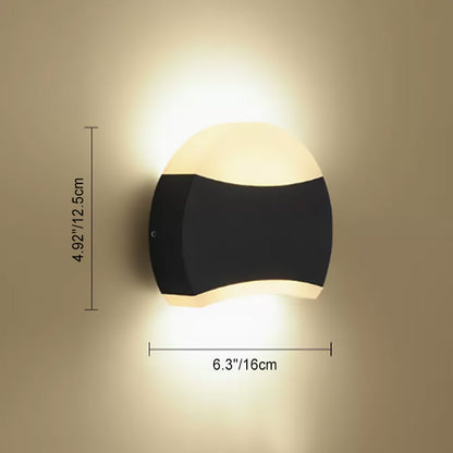 Triangle Round Acrylic Aluminum LED Wall Sconce Lamp