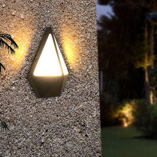 Triangle Round Acrylic Aluminum LED Wall Sconce Lamp
