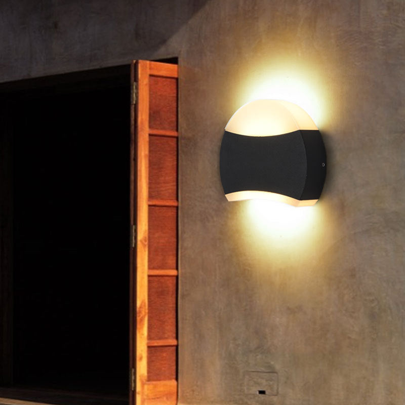 Triangle Round Acrylic Aluminum LED Wall Sconce Lamp