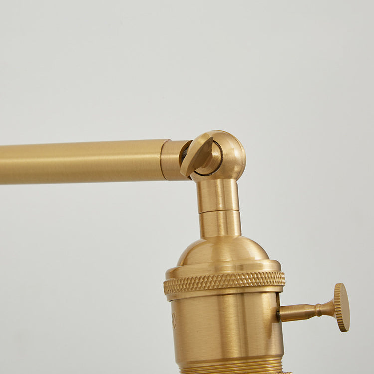 Scandinavian Long Rod Glass Brass 1-Light Wall Sconce Lamp