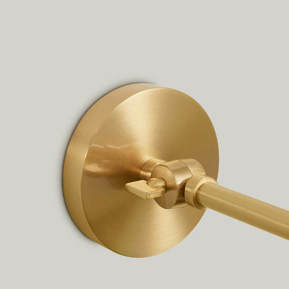 Scandinavian Long Rod Glass Brass 1-Light Wall Sconce Lamp