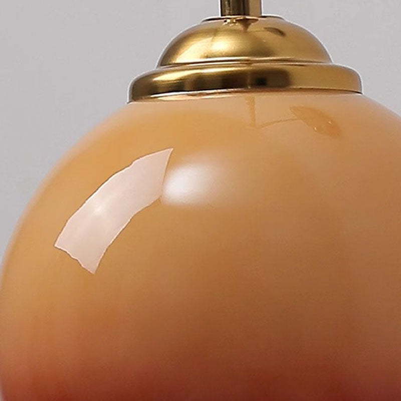 Chinese Curved Glass Ash Wood Iron 1-Light Wall Sconce Lamp